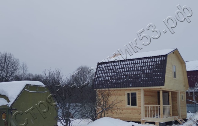 1 Брусовая баня Б-23, 6х6м, 63 М², Московская область, Можайский район, деревня Знаменки (1)